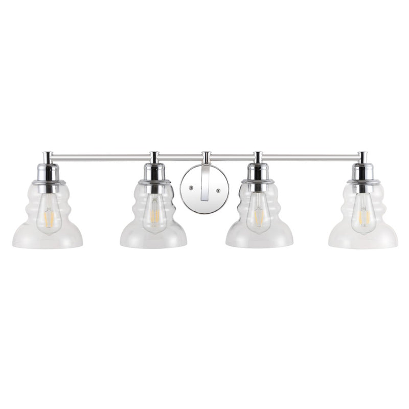 Manhattan Vintage Metal/Glass Industrial Rustic LED Vanity