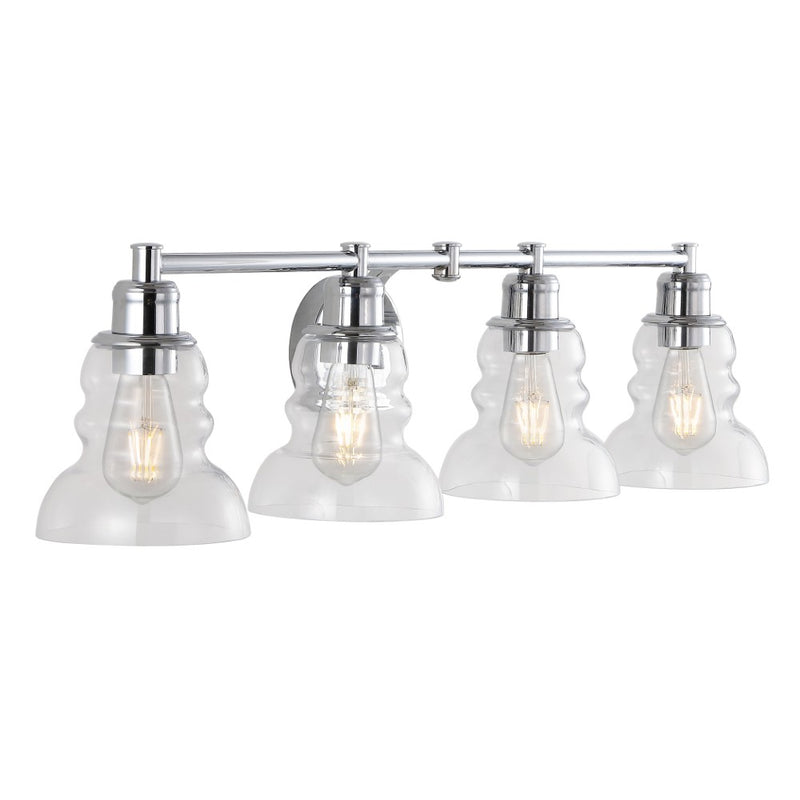 Manhattan Vintage Metal/Glass Industrial Rustic LED Vanity