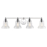 Manhattan Vintage Metal/Glass Industrial Rustic LED Vanity