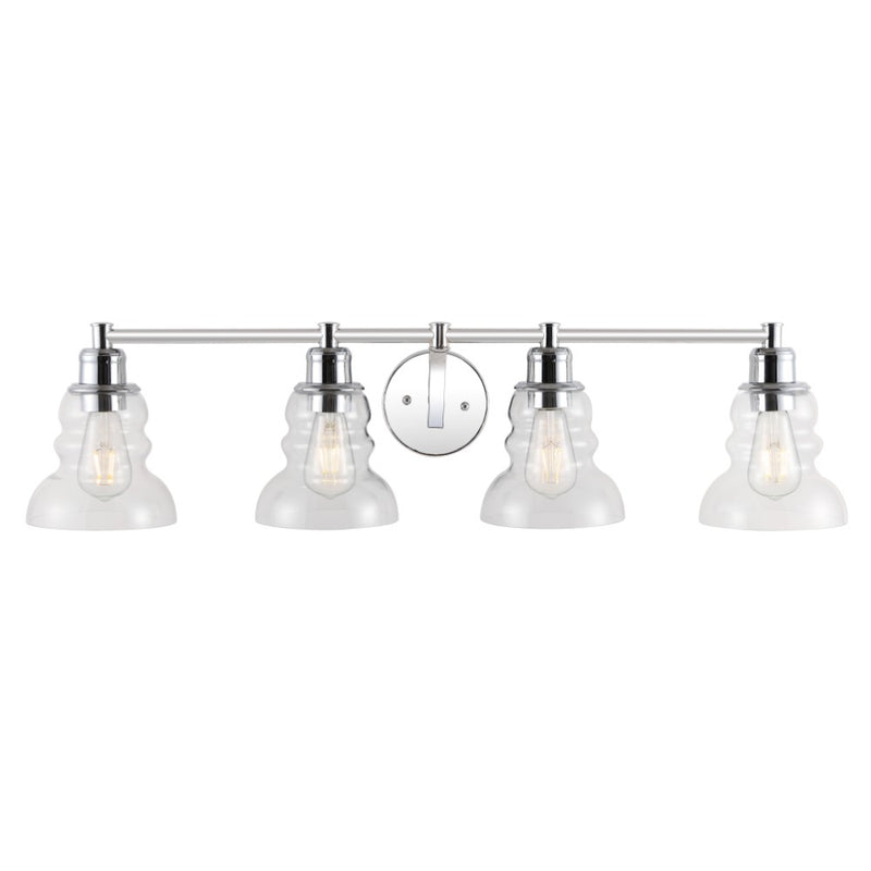 Manhattan Vintage Metal/Glass Industrial Rustic LED Vanity