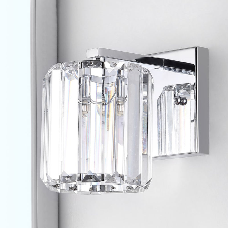 Coco Prism Vintage Metal/Glass Classic Glam LED Vanity Light - JONATHAN Y