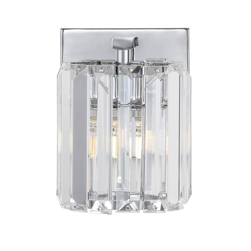 Coco Prism Vintage Metal/Glass Classic Glam LED Vanity Light - JONATHAN Y