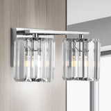 Coco Prism Vintage Metal/Glass Classic Glam LED Vanity Light - JONATHAN Y