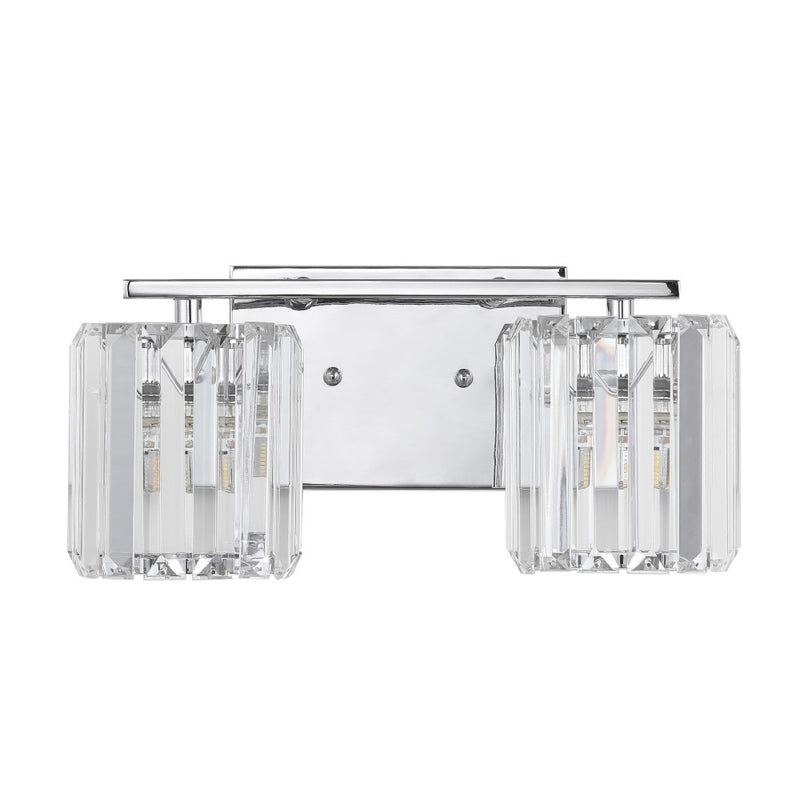Coco Prism Vintage Metal/Glass Classic Glam LED Vanity Light - JONATHAN Y