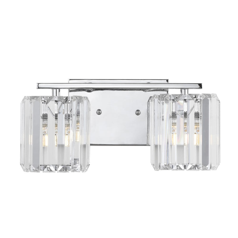 Coco Prism Vintage Metal/Glass Classic Glam LED Vanity Light - JONATHAN Y