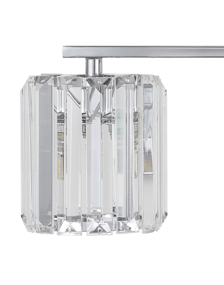 Coco Prism Vintage Metal/Glass Classic Glam LED Vanity Light - JONATHAN Y