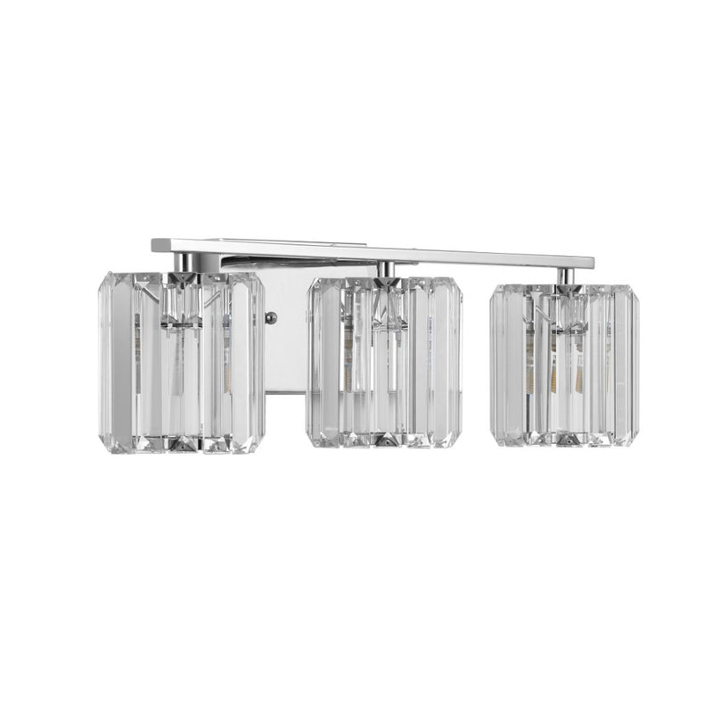 Coco Prism Vintage Metal/Glass Classic Glam LED Vanity Light - JONATHAN Y