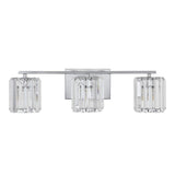 Coco Prism Vintage Metal/Glass Classic Glam LED Vanity Light - JONATHAN Y