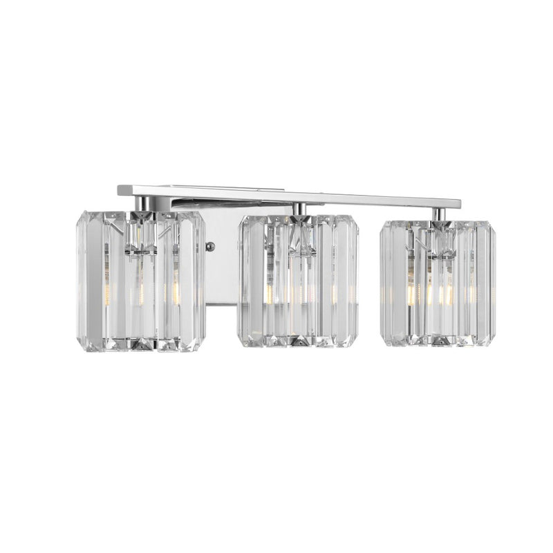 Coco Prism Vintage Metal/Glass Classic Glam LED Vanity Light - JONATHAN Y