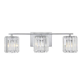 Coco Prism Vintage Metal/Glass Classic Glam LED Vanity Light - JONATHAN Y
