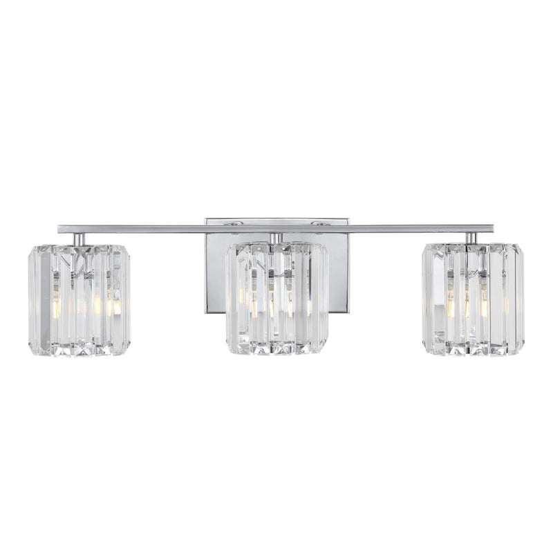 Coco Prism Vintage Metal/Glass Classic Glam LED Vanity Light - JONATHAN Y