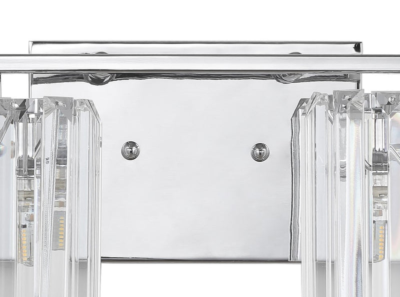 Coco Prism Vintage Metal/Glass Classic Glam LED Vanity Light