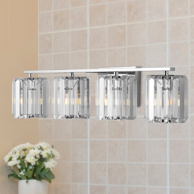 Coco Prism Vintage Metal/Glass Classic Glam LED Vanity Light