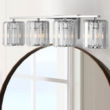 Coco Prism Vintage Metal/Glass Classic Glam LED Vanity Light