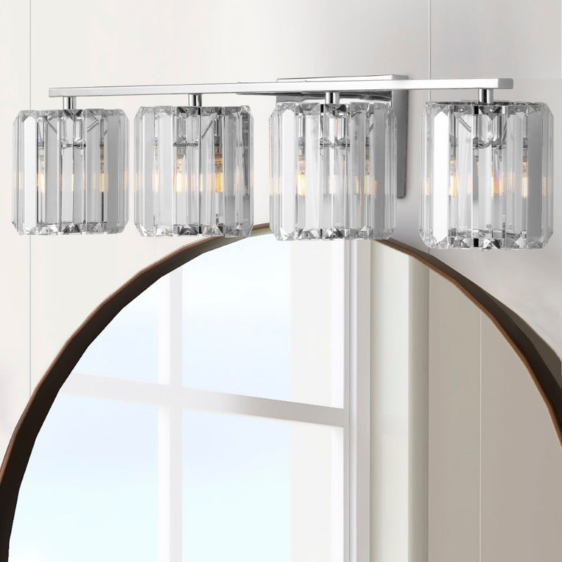Coco Prism Vintage Metal/Glass Classic Glam LED Vanity Light