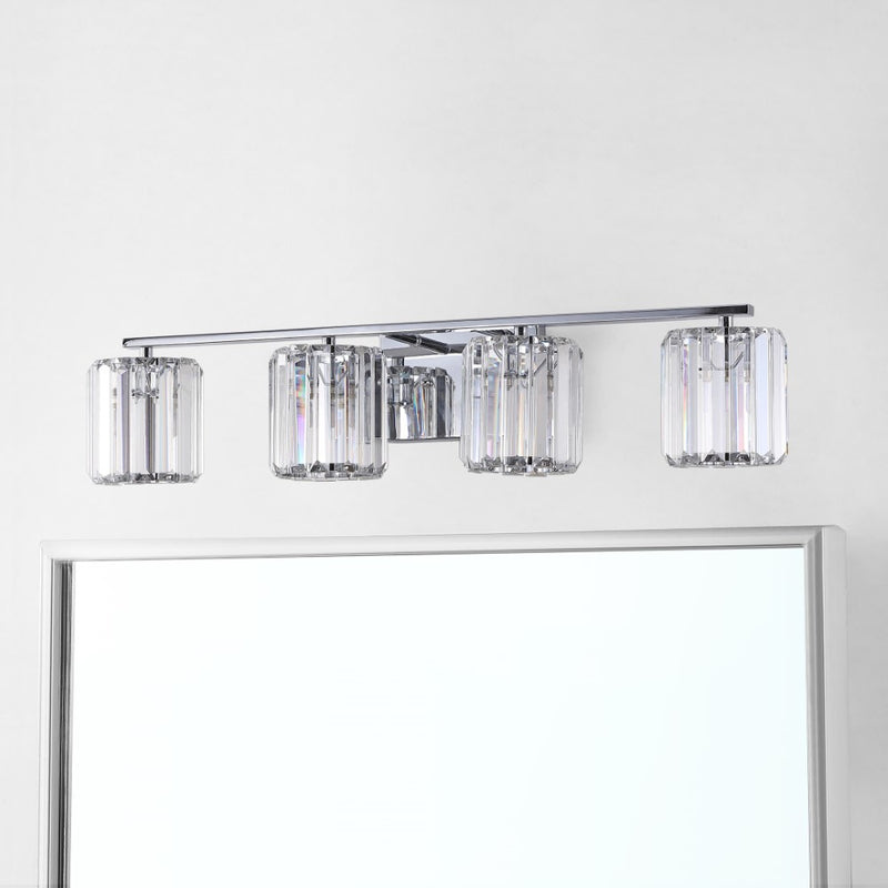 Coco Prism Vintage Metal/Glass Classic Glam LED Vanity Light