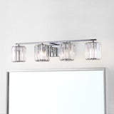 Coco Prism Vintage Metal/Glass Classic Glam LED Vanity Light