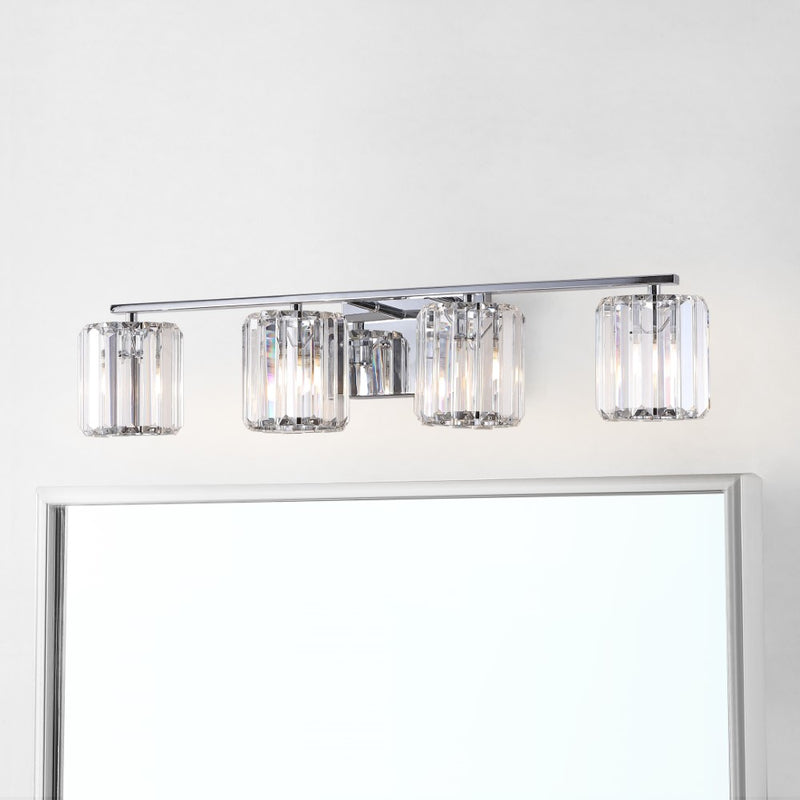 Coco Prism Vintage Metal/Glass Classic Glam LED Vanity Light