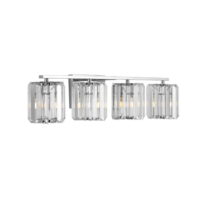 Coco Prism Vintage Metal/Glass Classic Glam LED Vanity Light