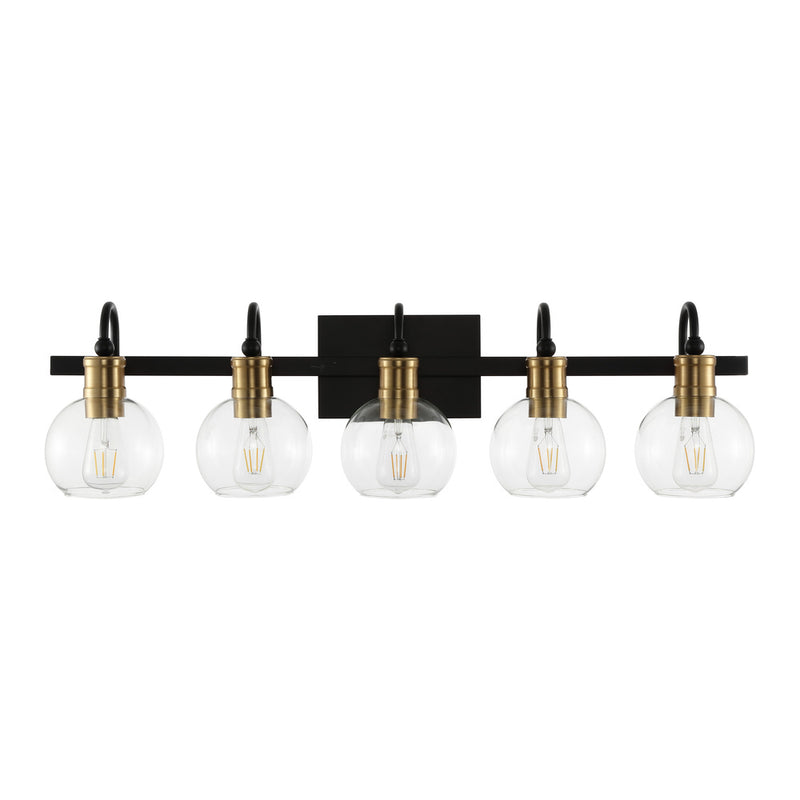 Marais Iron/Glass Rustic Vintage LED Vanity Light