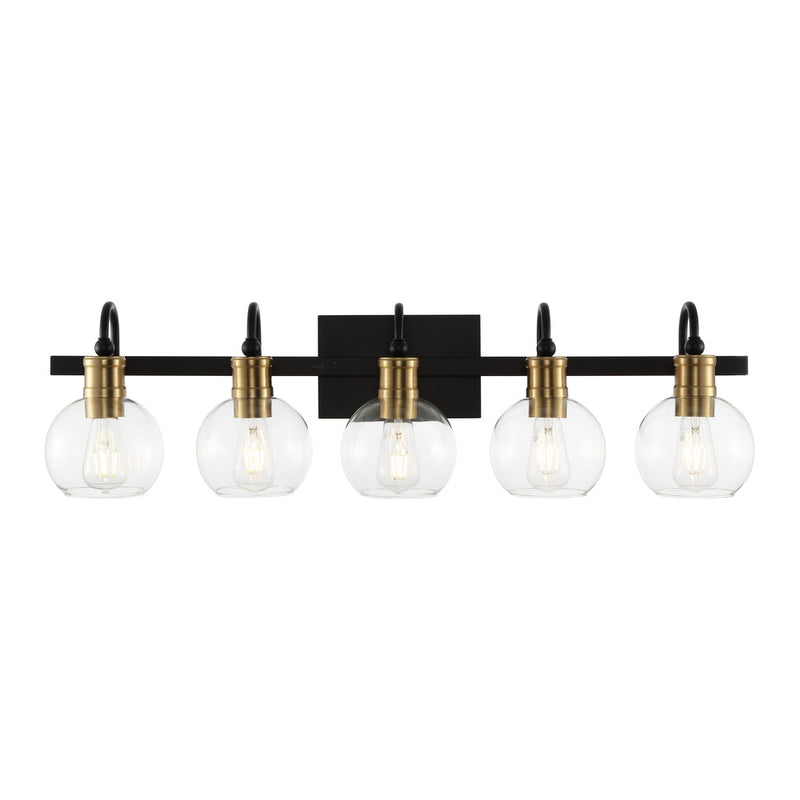 Marais Iron/Glass Rustic Vintage LED Vanity Light