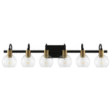 Marais Iron/Glass Rustic Vintage LED Vanity Light