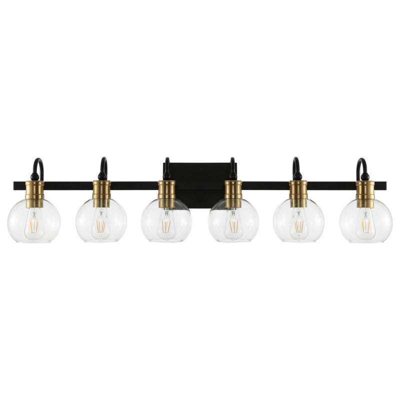 Marais Iron/Glass Rustic Vintage LED Vanity Light