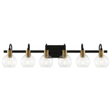Marais Iron/Glass Rustic Vintage LED Vanity Light