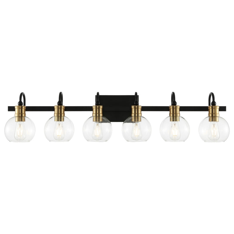 Marais Iron/Glass Rustic Vintage LED Vanity Light