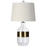 Stevens 25.5" Glass LED Table Lamp - JONATHAN Y