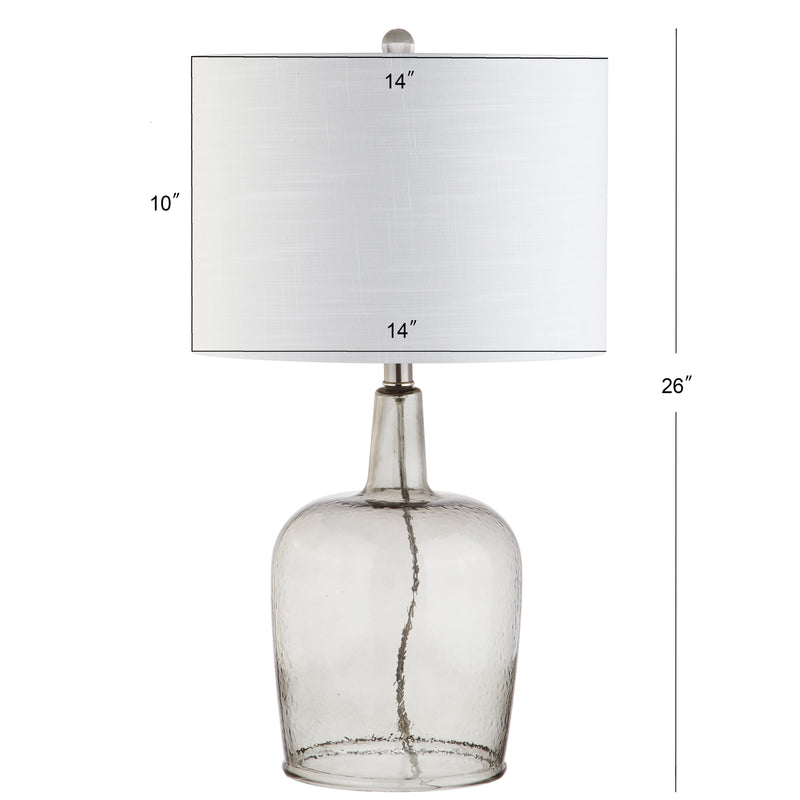 Augustine 26" Glass LED Table Lamp - JONATHAN Y