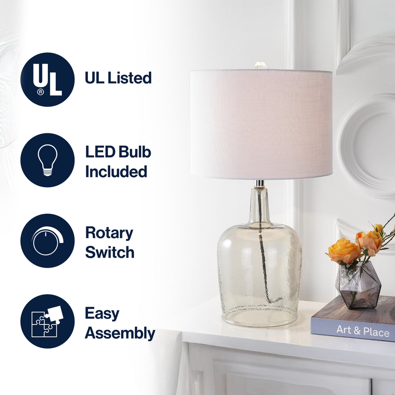 Augustine 26" Glass LED Table Lamp