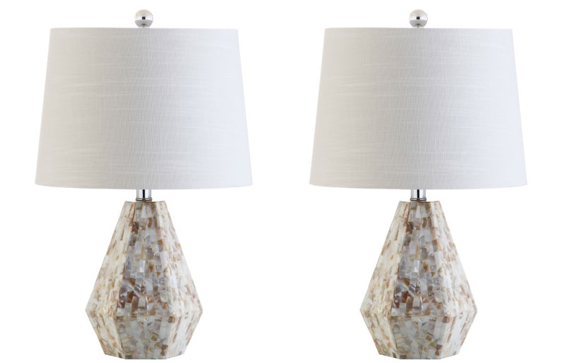 Isabella 21" Seashell LED Table Lamp - JONATHAN Y