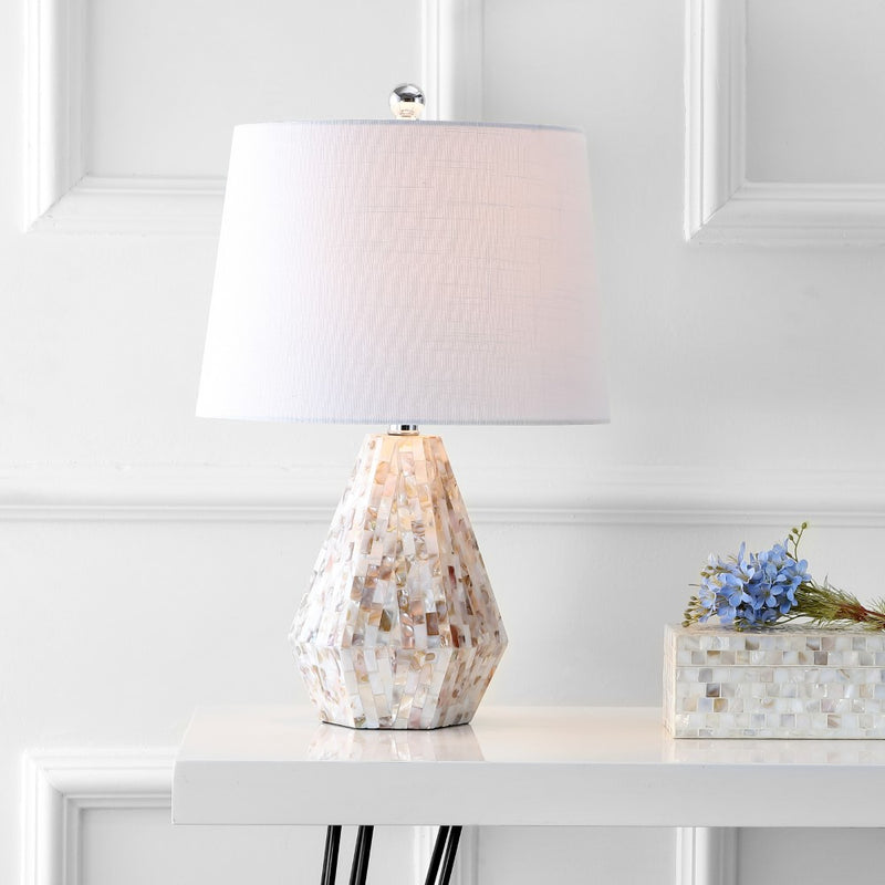 Isabella 21" Seashell LED Table Lamp - JONATHAN Y