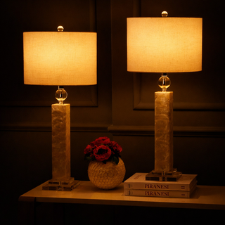 Bailey 32" LED Seashell Table Lamp Set 2