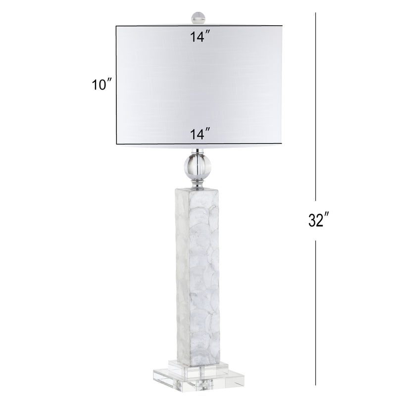 Bailey 32" LED Seashell Table Lamp - JONATHAN Y