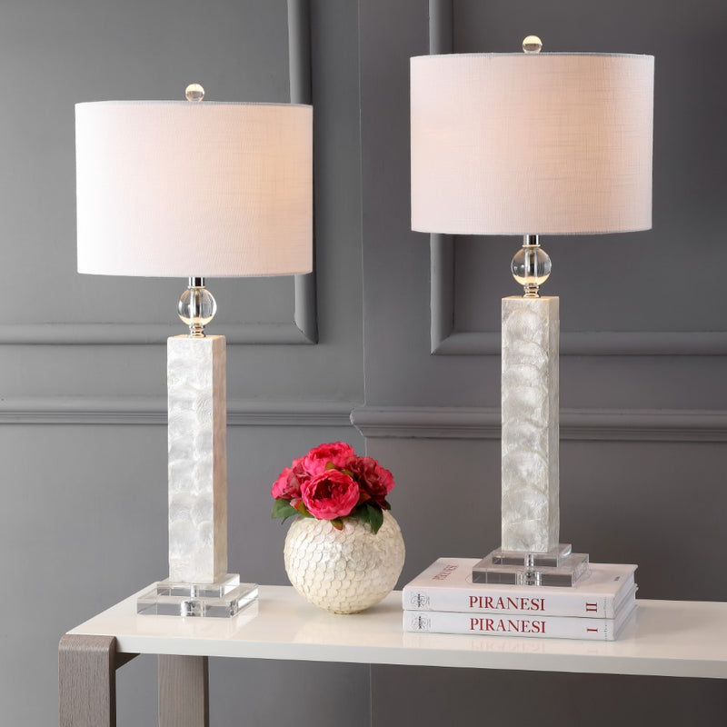 Bailey 32" LED Seashell Table Lamp - JONATHAN Y