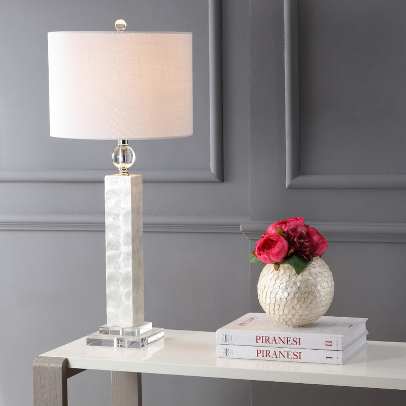 Bailey 32" LED Seashell Table Lamp - JONATHAN Y