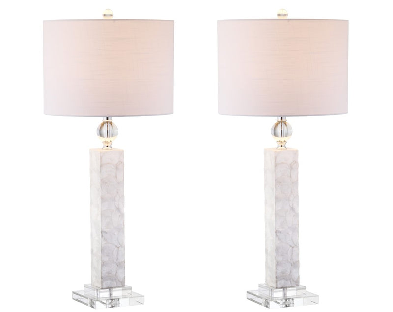Bailey 32" LED Seashell Table Lamp - JONATHAN Y