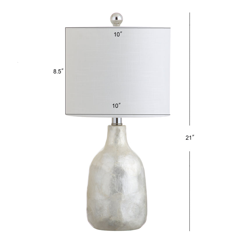 Lucille 21" Seashell LED Table Lamp - JONATHAN Y