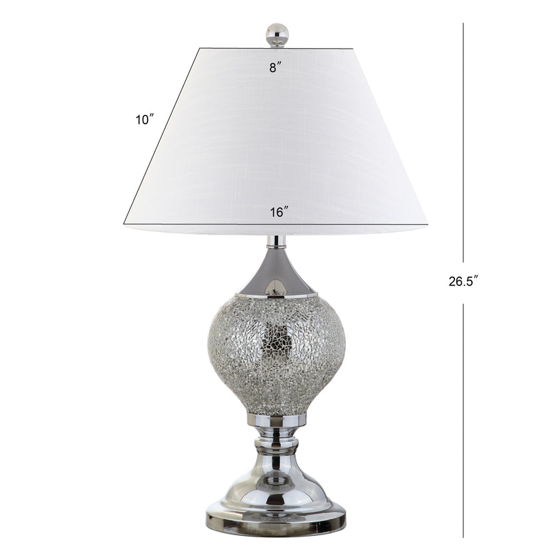 Louise 27" Mirrored LED Table Lamp - JONATHAN Y