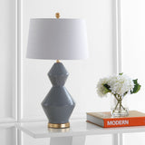 Alba 29" Geometric Ceramic/Metal LED Table Lamp - JONATHAN Y