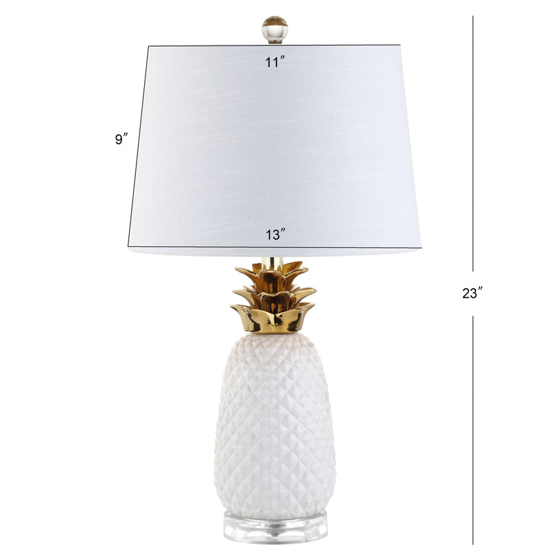 Pineapple 23" Ceramic LED Table Lamp - JONATHAN Y