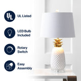 Pineapple 23" Ceramic LED Table Lamp