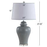 Winnie 27" Ceramic Urn LED Table Lamp - JONATHAN Y