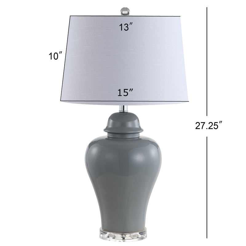 Winnie 27" Ceramic Urn LED Table Lamp - JONATHAN Y
