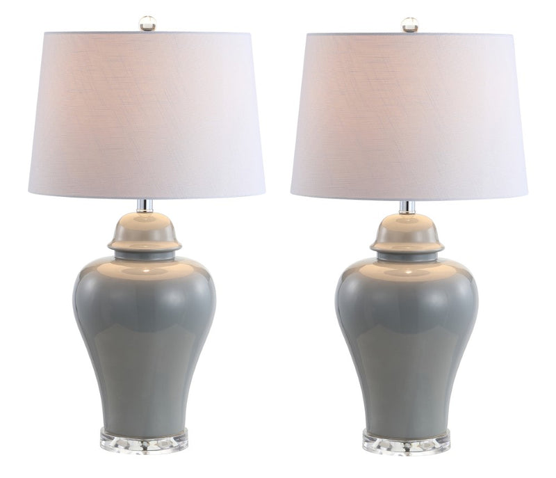 Winnie 27" Ceramic Urn LED Table Lamp - JONATHAN Y