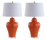 Winnie 27" Ceramic Urn LED Table Lamp - JONATHAN Y