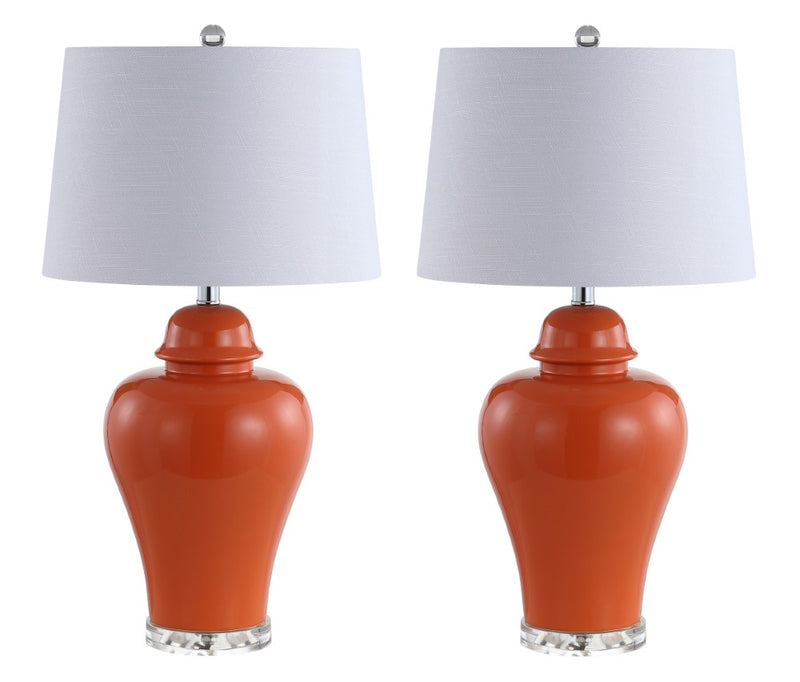 Winnie 27" Ceramic Urn LED Table Lamp - JONATHAN Y