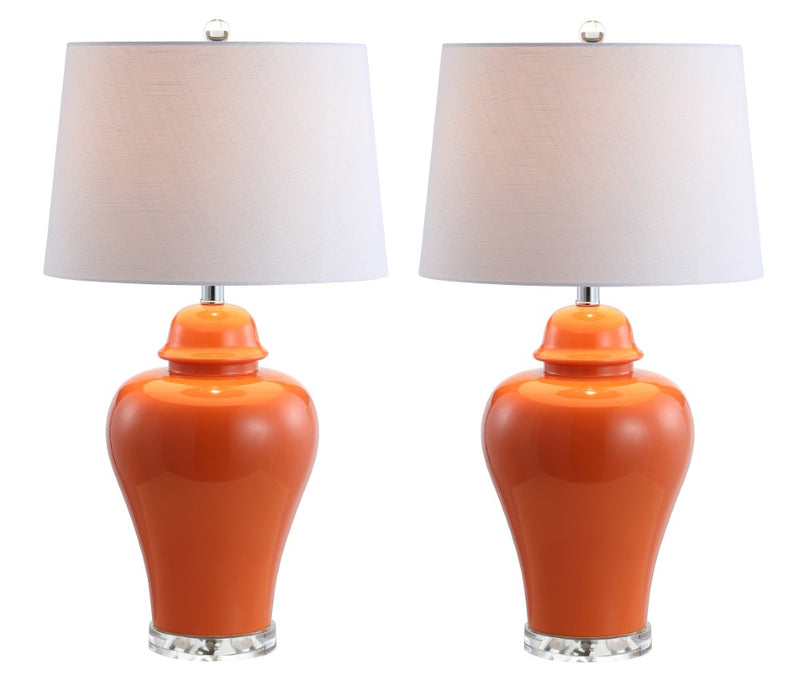 Winnie 27" Ceramic Urn LED Table Lamp - JONATHAN Y